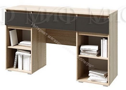 Туалетный стол Ким Графит Софт/Дуб Сонома