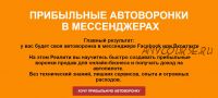 Прибыльные автоворонки в мессенджерах Facebook или Вконтакте (Римма Хоум)