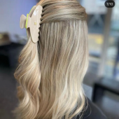 Balmain Hair Couture Заколка-краб ручной работы цвет БЕЖ размер М Limited Edition Pince