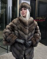 Пончо из соболя