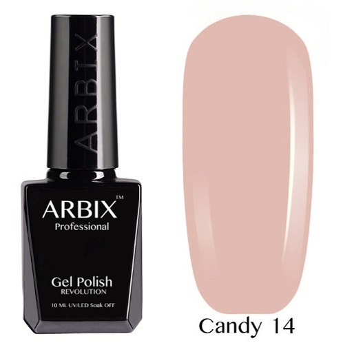 ARBIX гель лак Candy, 14  Карамельная нуга