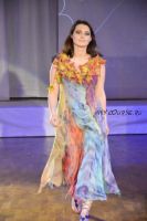 Летнее платье «Русалка» из крашеной марли (Елена Смирнова)