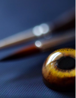 Роспись прозрачных стеклянных глазок, 2019 (Анжелика Костин)