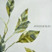 Роспись торта и вафельные ветви (Александра Булгакова)