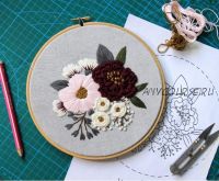 Розовый и бордовый пионы (Diana Vingert)