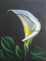 [Грандъ Живопись] Рисуем цветок каллы акрилом (Юлия Руденская)