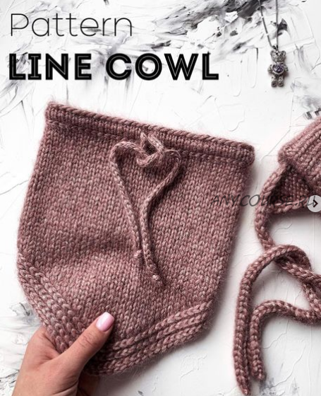 [juleo_by_juleo] Снуд с уголком «Line cowl» (Юлия Леонтьева)