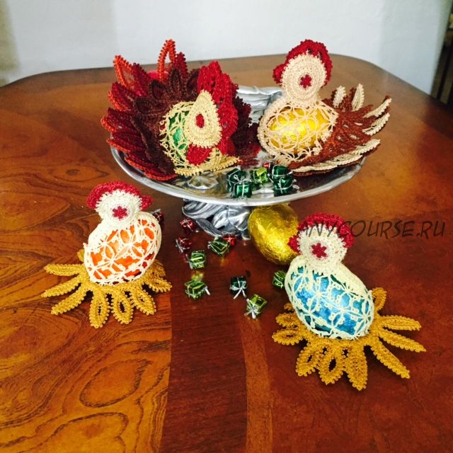 [New Embroidery] Дизайн машинной вышивки 'ALIN106 Eastern Hen Rooster and Chicks' (AlinaF)