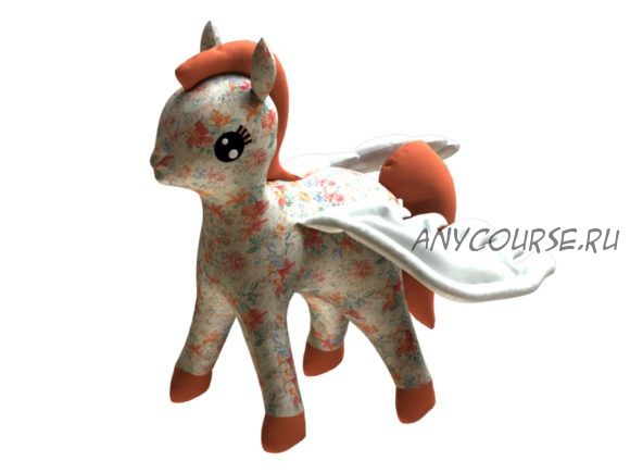 [Сreativefabrica] Pegasus Plush Pattern + Resizing. Выкройка плюшевого пегаса (KseniyaOmega)