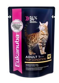 Eukanuba влажный корм для кошек с курицей пауч 85г