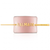 Balmain Hair Заколка для волос розовая с лого цвет золото Лимитированная Коллекция