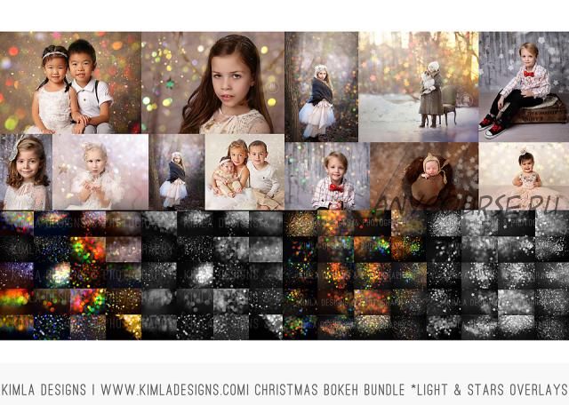 [Kimladesigns.com] Фотоналожения New Christmas Bokeh Photo Overlays