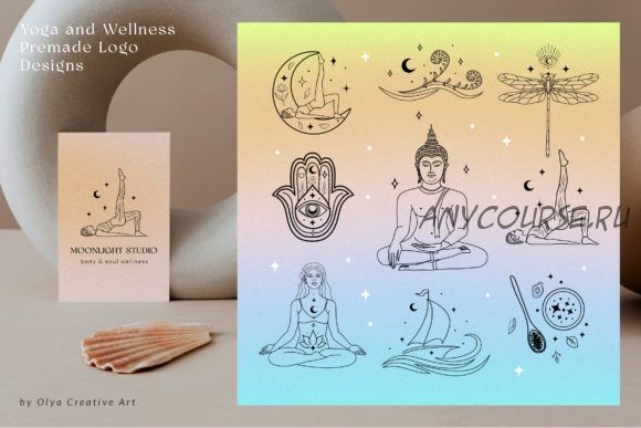 [Сreativefabrica] Art of Mindfulness Premade Logo Designs (Olya.Creative)