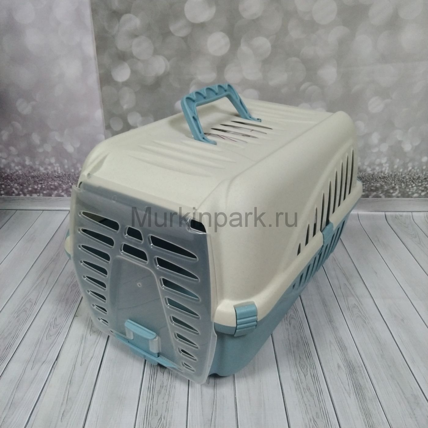 Переноска 50 х 33 х 31 см голубая