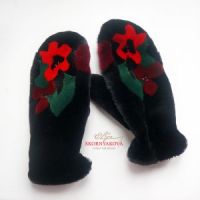 Варежки из норки в подарок
