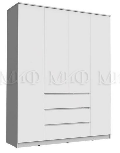 Шкаф 1600 Челси Белый глянец холодный, белый