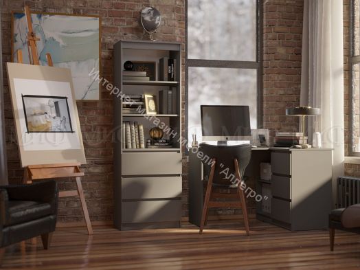 Шкаф 1600 Челси Графит, Графит