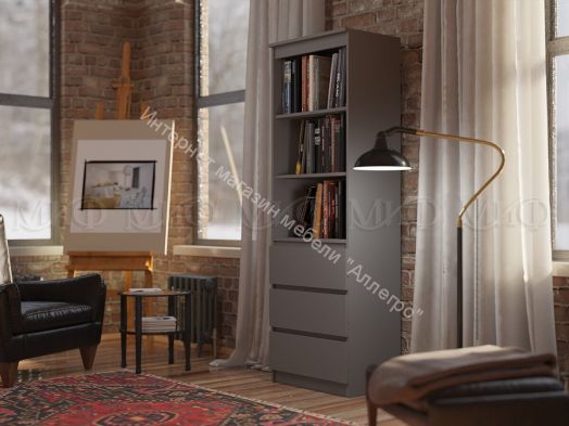 Шкаф 1600 Челси Графит, Графит