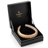 Balmain Hair Кожаный ободок беж Limited Edition Head band Chain c цепочкой