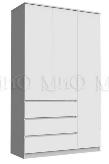 Шкаф 1200 Челси Белый глянец холодный, Дуб Сонома