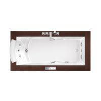 Гидромассажная встраиваемая ванна Jacuzzi Aura Uno Wood с 8 форсунками и подсветкой 180x90 схема 1