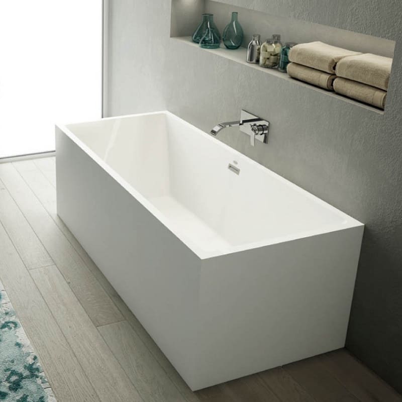 Прямоугольная ванна Jacuzzi Pure белая глянцевая 150/170x75x60