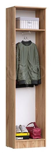 Шкаф платяной Мартина Графит/Дуб Крафт