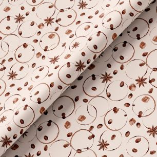 Хлопок - Корица и кофе на молочном 50х37 см limit