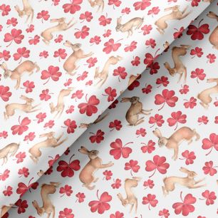 Хлопок - Кролики в клевере  50х37 см limit