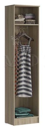 Шкаф платяной Мартина Белый глянец/Дуб Сонома