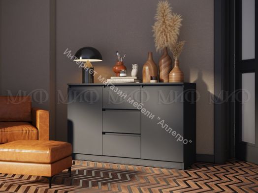 Полка навесная (Антресоль малая) Челси Графит