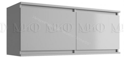 Антресоль малая Челси Белый глянец холодный, Белый