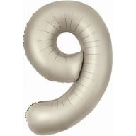 Цифра "9" фольгированная (40/102) Slim мистик крем