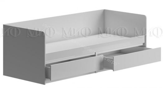 Кровать Челси 800х2000 мм Белый глянец холодный, Белый