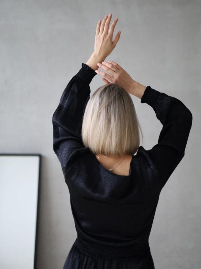 Платье Nero из вискозы черное