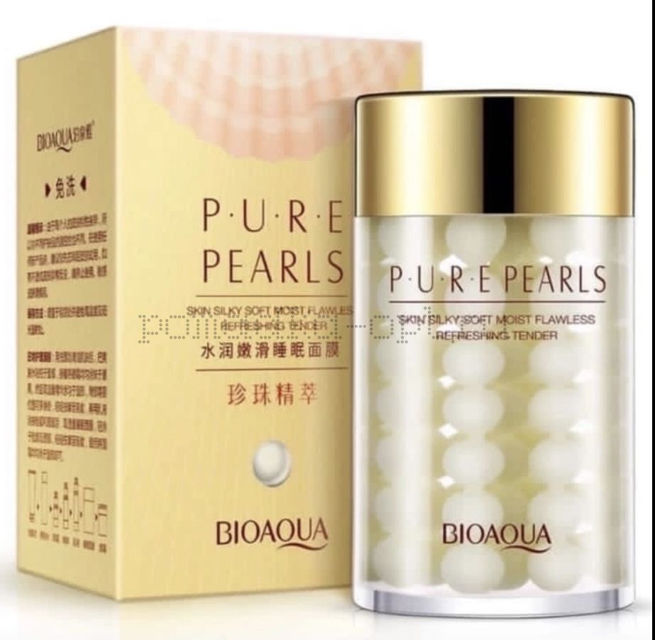 ЖЕМЧУЖНЫЙ КРЕМ ДЛЯ ЛИЦА С ШЕЛКОВИСТЫМ ПОКРЫТИЕМ BIOAQUA PURE PEARLS