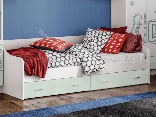 Детская Вега Алфавит Мята, Белый