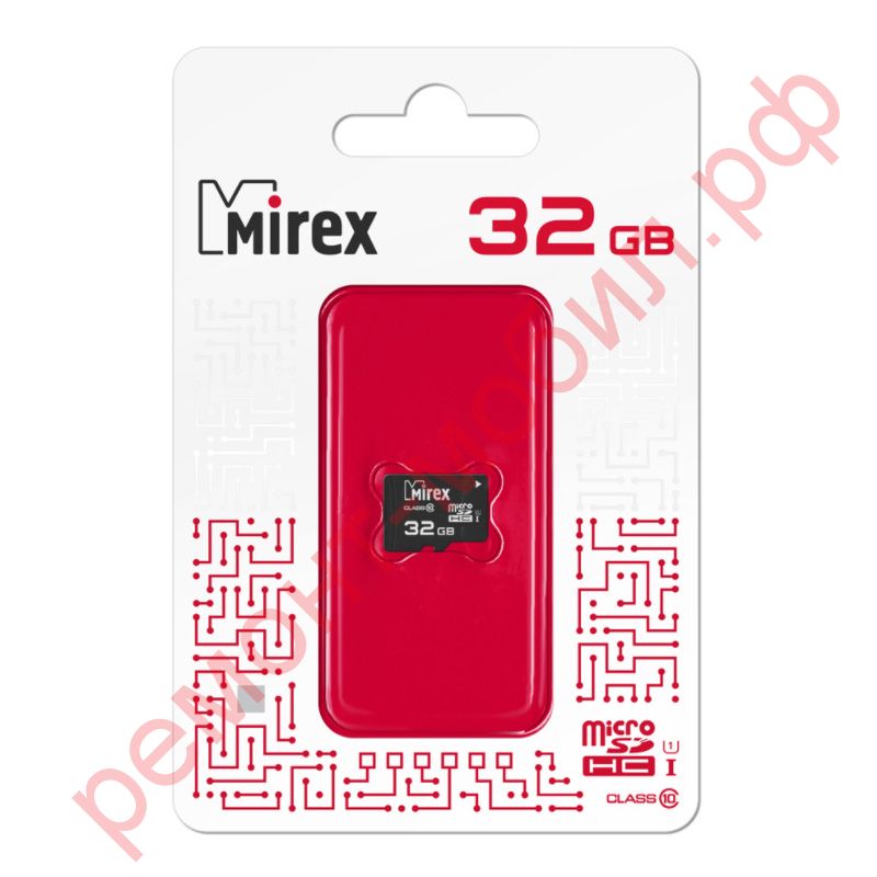 Карта памяти MicroSDHC Mirex 32 GB UHS-I ( 10 class ) без адаптера