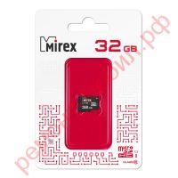 Карта памяти MicroSDHC Mirex 32 GB UHS-I ( 10 class ) без адаптера