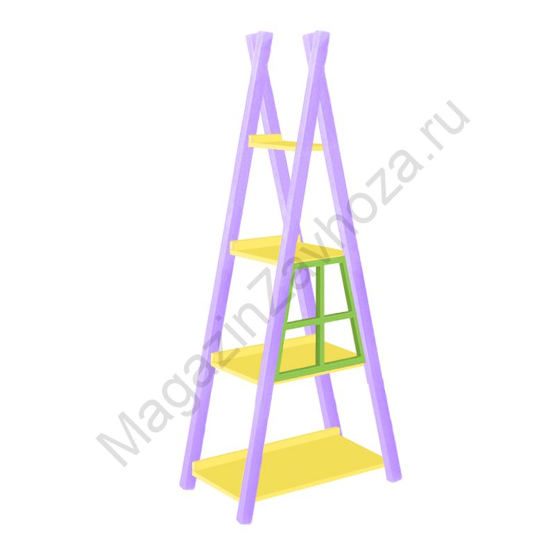 СТЕЛЛАЖ 25 ( 4 ПОЛКИ )