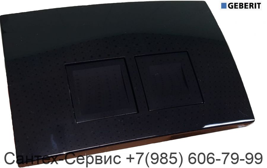 115.135.BL.1 Смывная клавиша GEBERIT Delta 50 черный глянец