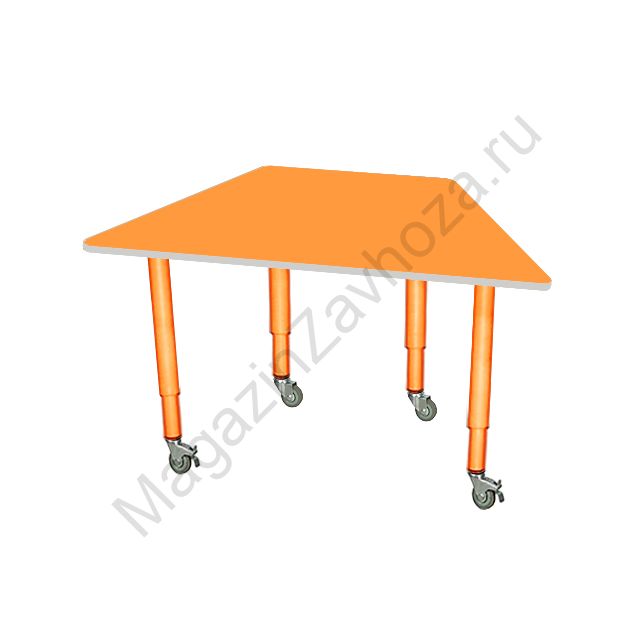СТОЛ ЛДСП 81-14 (ШКОЛА) НА РЕГУЛИРУЕМОМ ПО ВЫСОТЕ МЕТАЛЛОКАРКАСЕ