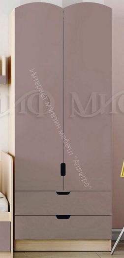 Шкаф "Юниор-3" Шарли Пинк, Дуб Беленый