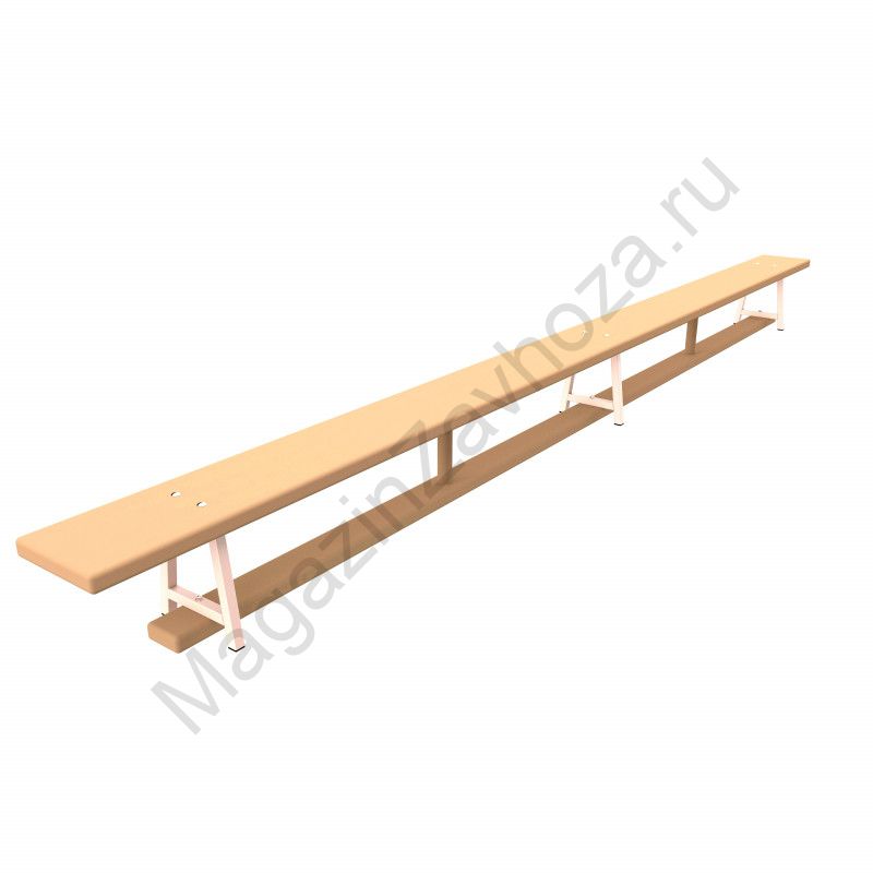 Скамья гимнастическая на металлических ножках 4 м
