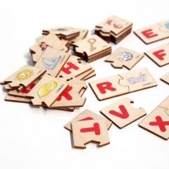 Деревянный пазл Английский алфавит