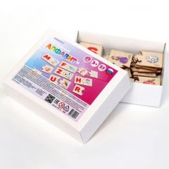 Деревянный пазл Английский алфавит Yoshatoys