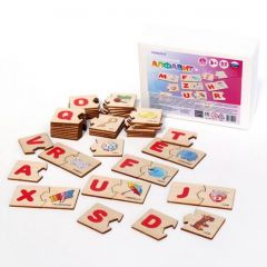 Деревянный пазл Английский алфавит Yoshatoys