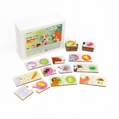 Деревянный пазл Кто что ест Yoshatoys