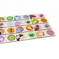 Деревянный пазл Кто что ест Yoshatoys