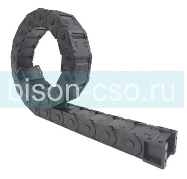 Кабель-канал гибкий 25х38 R100 закрытый, усиленный TMX2550.38.100 (крепления в комплекте)